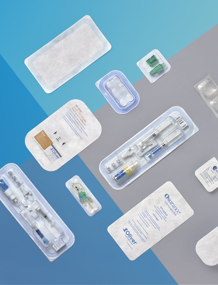 Tapas troqueladas para empaquetado médico | Oliver Healthcare Packaging